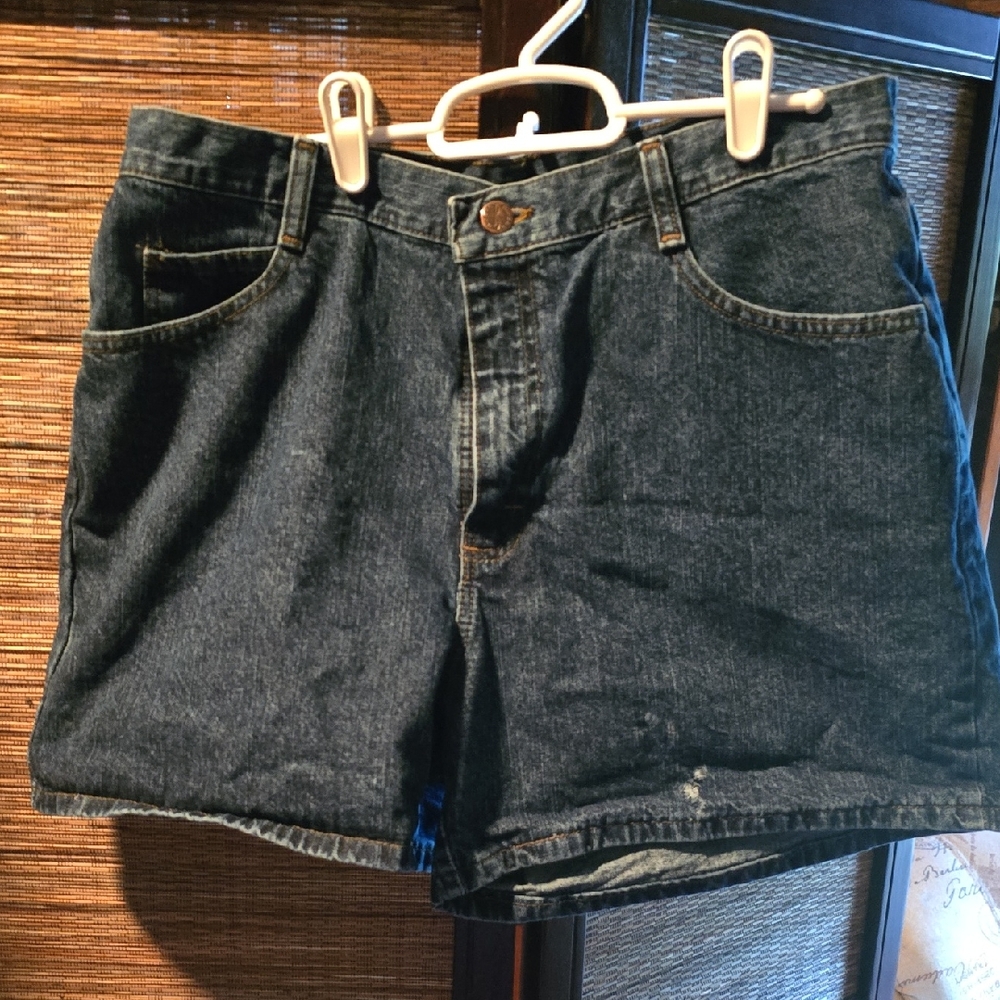 Dark Blue Denim Shorts